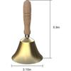 Hand Bell - Hand Call Bell With Brass Solid Wood Handle,very Loud Handbell G