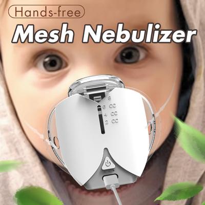 Mini nebulizador de malla portátil, inhalador automático silencioso, ultrasónico, inalador nebulizador, humidificador para asma para niños y adultos