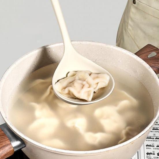 4Pcs Silicone Spatula Set Long Handle Non Stick Spatula Slotted Spoon Turner Ladle High Heat Resistant Kitchen Utensils for Omelettes