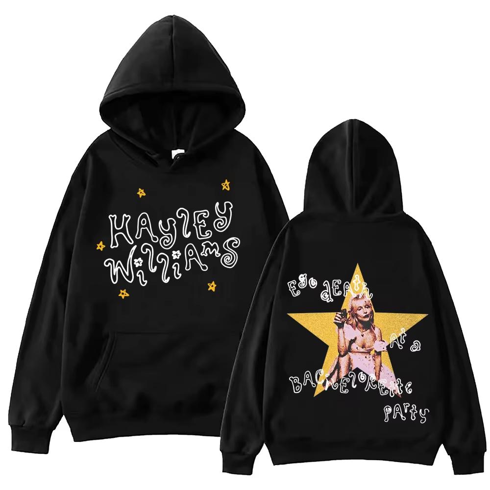Худи Hayley Williams Bachelorette Party Tour 2026 Мужское Женское Харадзюку С Длинным Рукавом Свитшот Теплый, Но Не Объемный для Осени и Зимы 4XL