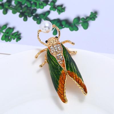 Personalized Insects, Animals, Brooches, Women's Retro Versatile Rhinestone Pins, Brooch Jackets, Cardigans, Simple Accessories