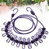With 12 Clothespins Outdoor Clothesline Windproof Non-Slip Clotheslines  Outdoor Travel Camping
