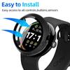 Glass+Case for Google Pixel Watch 4 41mm 45mm Tempered Glass Screen Protector & Hard PC Protective Bumper Covor Accessories