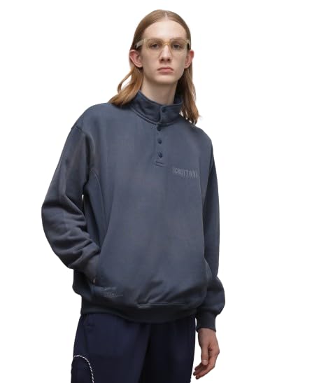 

Schott NYC FADE SNAP SWEAT, Men s M (120), Navy (782-4132001)