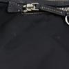 PRADA Logo embossing Tote Bag black Nylon/leather Women Used