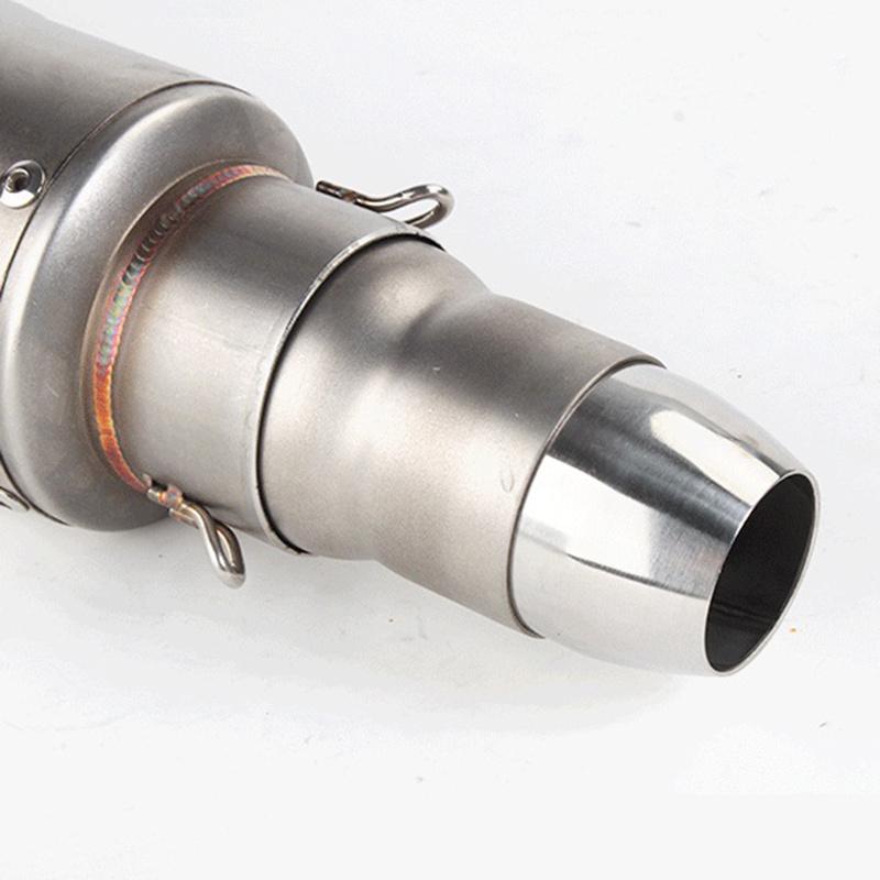 60mm to 51mm to 36mm Motorcycle Exhaust Muffler Adapter Welding Head Mild Steel Convertor Adapter Reducer Connector Pipe Tube