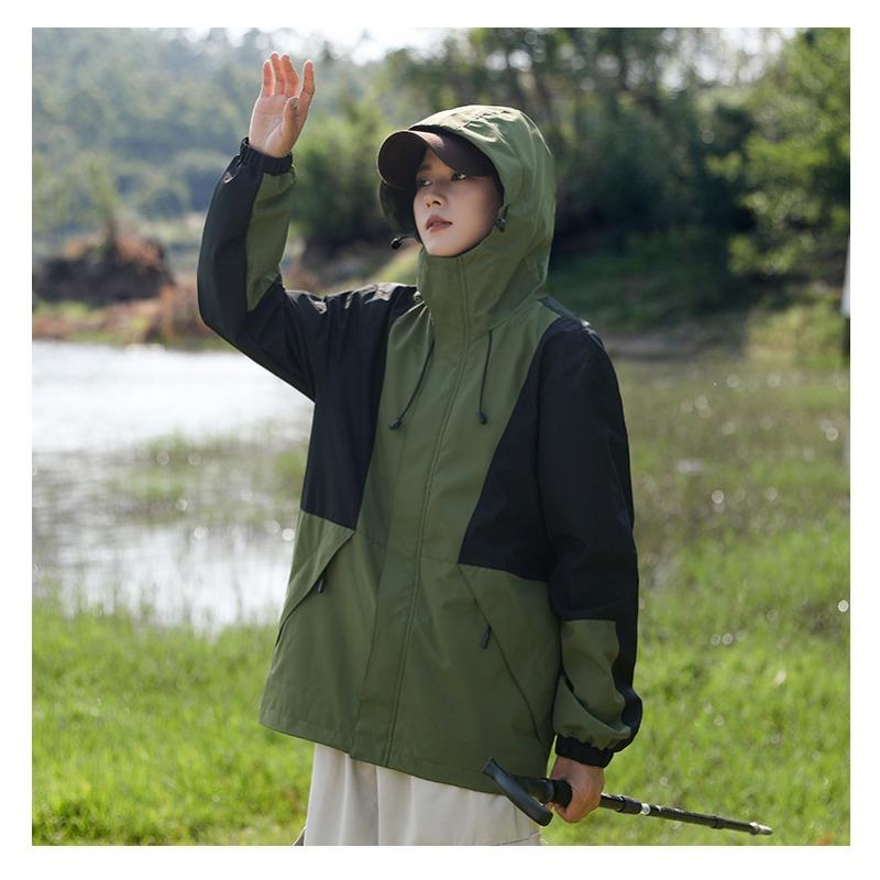 Jacket Outdoor Jacket Removable Hat Windproof Waterproof Jacket Teenagers Mountaineering Clothes Charge