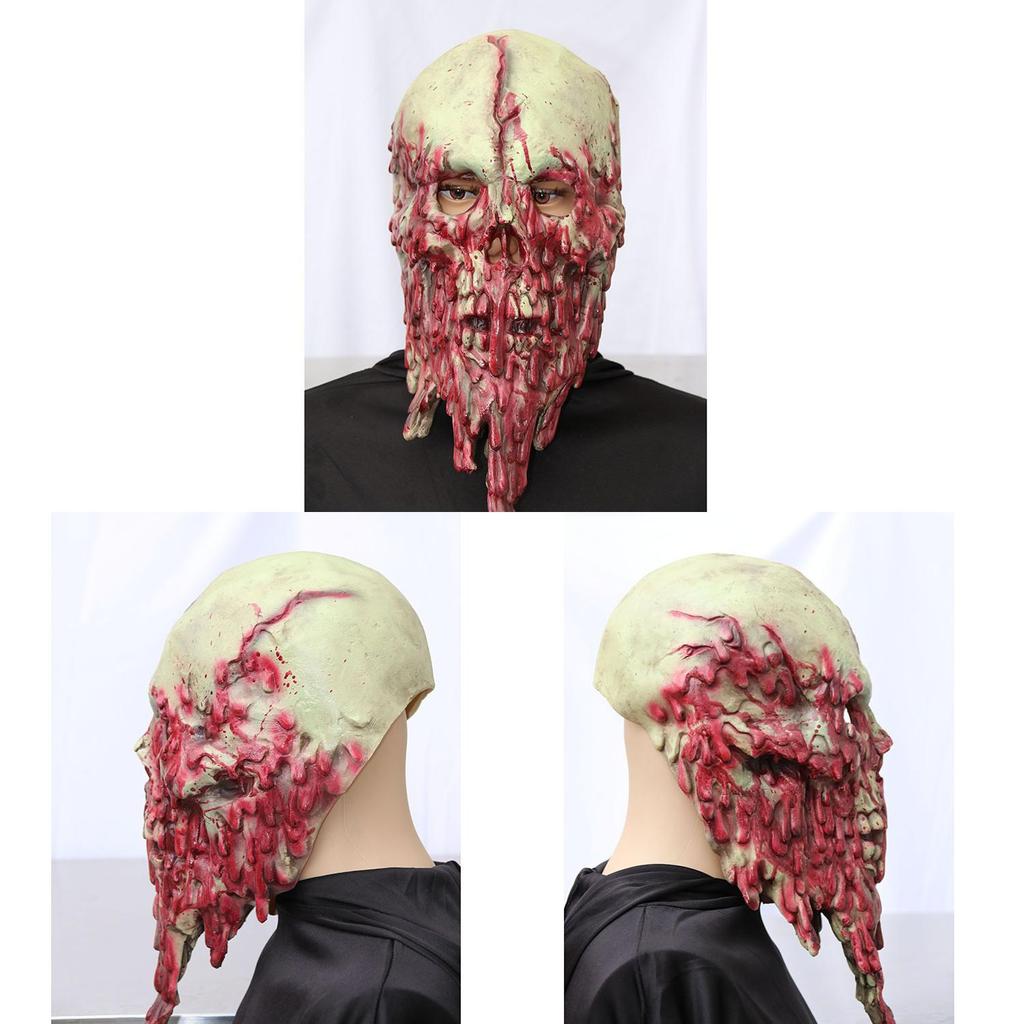 Halloween Haunted House Latex Zombie Mask For Cosplay And Scare Pranks