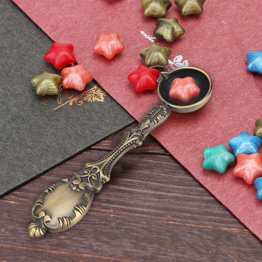 D5 Copper Fire Paint Sealing Wax Spoon Melting Firing Stamp Metal Tools Fire Lacquer Seal Fire Lacquer Spoon Melting Wax Seal