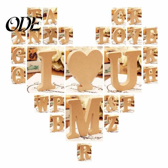 Freistehende A-Z Holz Holzbuchstaben Alphabet Hängende Hochzeit Heim Party Deko