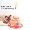 Layers Cat Toy Tower Funny Interactive Toys for Cat Kitten Training Amusement Plate Tower With Ball and Cat Supplies