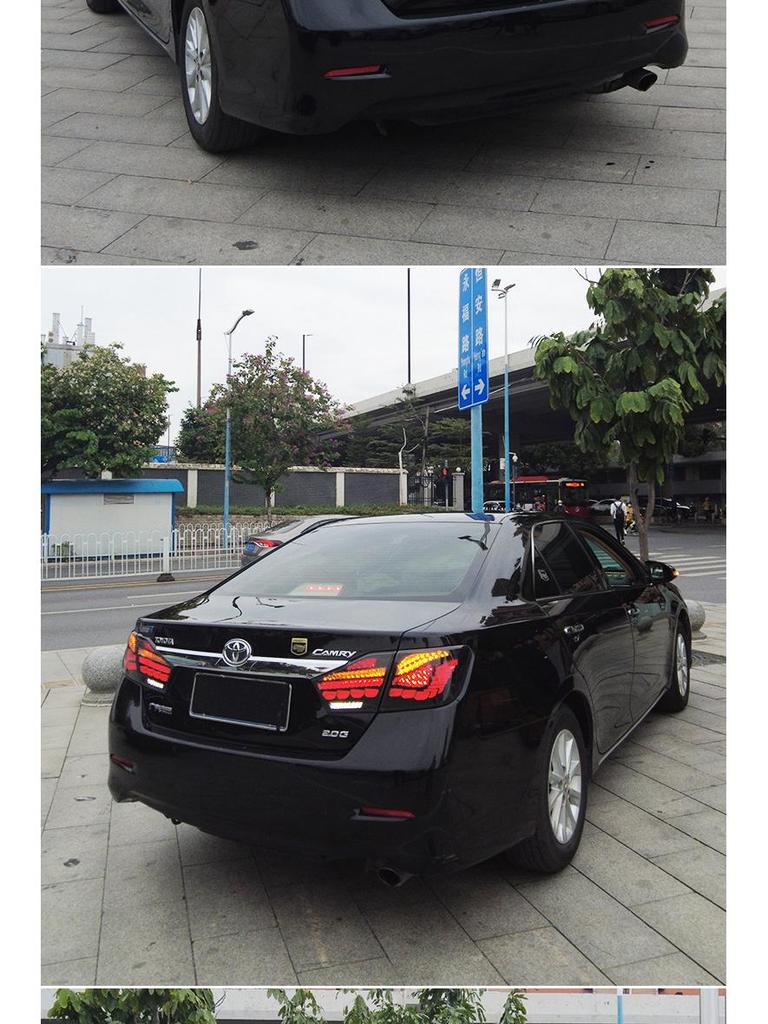 LED Dragon Scale Daytime Running Lights & Streamer Turn Signals for 12-14 Camry (7th Gen)