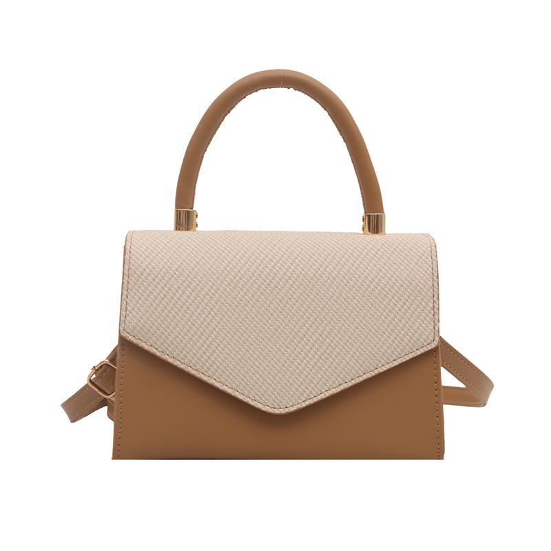 2025 autumn new fashion texture temperament solid color foreign style handbag commuting shoulder messenger bag