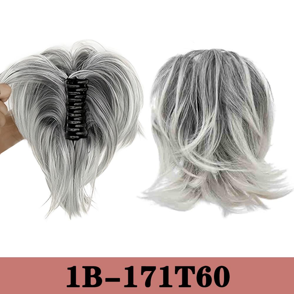 

XINRAN DIY Деформируемый Хвост Синтетический Хвост на Зажиме Короткий Волнистый Хвост для Женщин Косплей Вечеринка 20cm