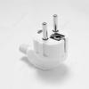 250V 16A Assembly EU Schuko Plug Rewireable Male Connector 4.8mm Pin for Power Cord