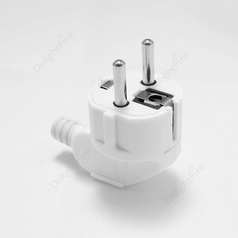 250V 16A Assembly EU Schuko Plug Rewireable Male Connector 4.8mm Pin for Power Cord