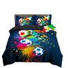 3D Football Printed Home Bedding Set Comfortable Quilt Cover and Pillowcase 2/3 Pieces EU/US/AU/UK Single Bed Double Bed Home Decoration