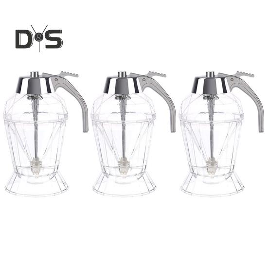 

2/3 шт. Диспенсеры для кленового сиропа, банки для меда с ручкой-подставкой, большой емкости, не содержат бисфенол-А, не капают, держатели для меда 3pcs