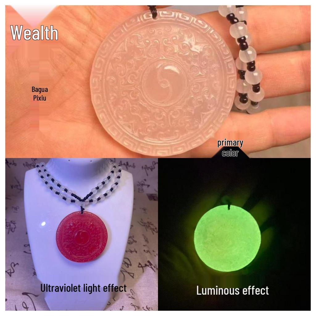 2024 Color-Changing ESR Maitreya Buddha with Luminous Necklace - Versatile Ice-Transparent Sweater Chain