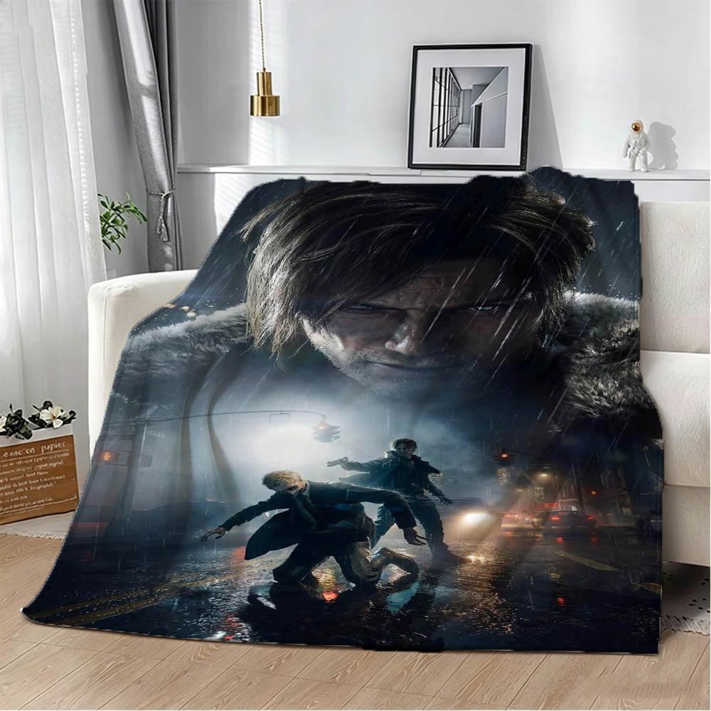New Game R-Resident The E-Evil 3D Print Flannel Blanket Soft Throw Blanket Art For Home Decor Bedroom Bed Sofa Picnic Fans Gift