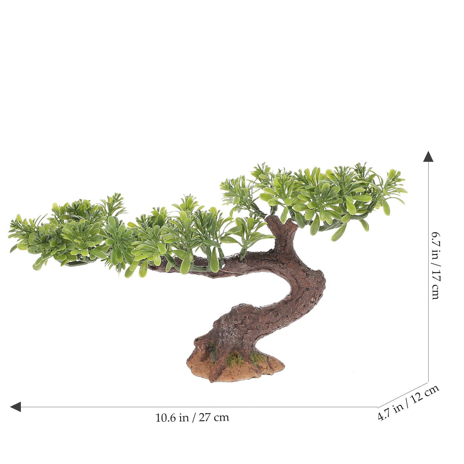 

Mini Tree Artificial Small Tree Decoration Creative Desktop Ornament for Home Office Garden Sand Table Landscape Decor зелёный