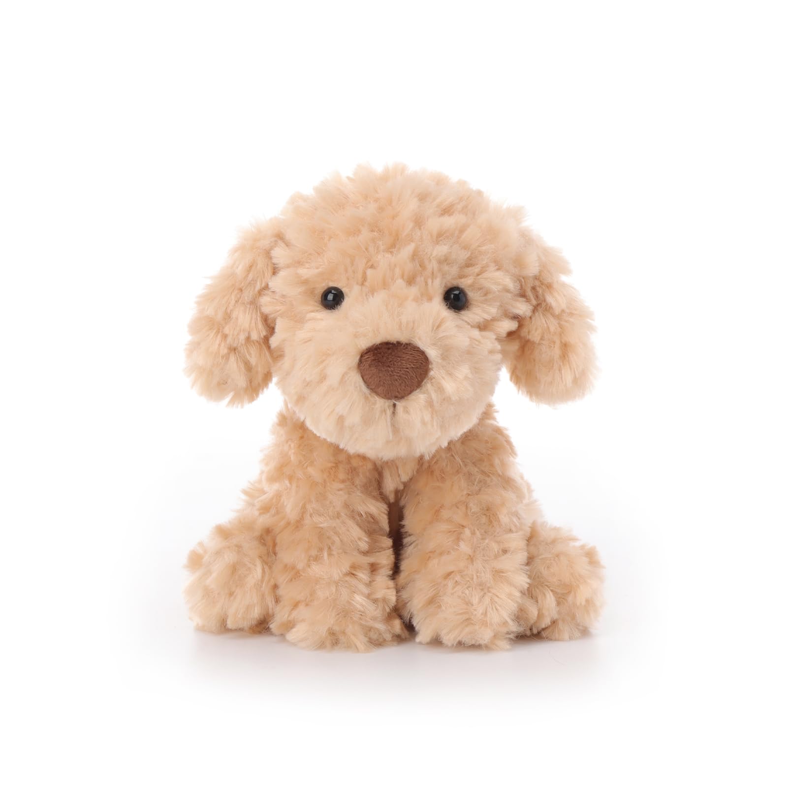 

Apricot Lamb Puppy Plush Toy for Soft and Cute Fluffy Stuffed Puppy for Girls and 15cm Kids, Boys,