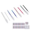 100Pcs Heat Erase Pens Erasable Smoother Writing Various Colors Fabric Marking Pens with 10 Pen