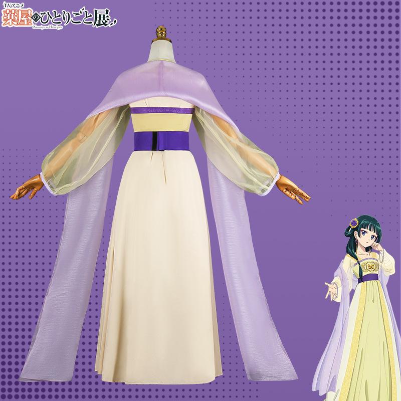 Anime Maomao Cosplay Costume Apothecary Diary Disfraz Costume Earrings Headwear Lovely Hanfu Halloween Costume For Woman