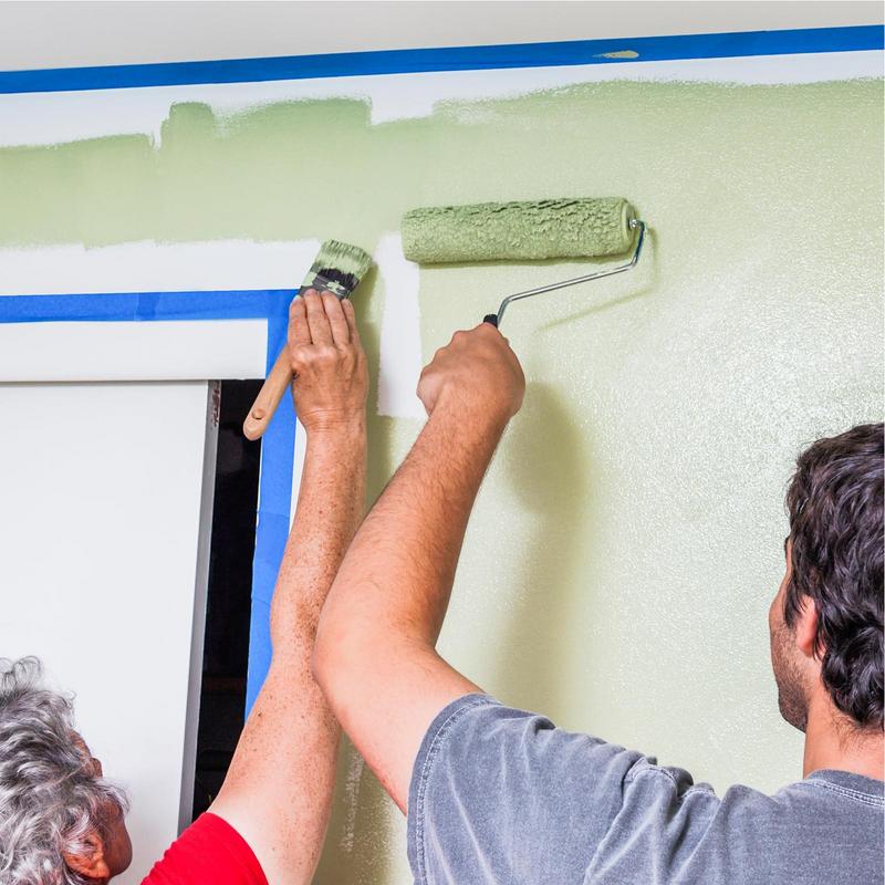 20M 3 Rolls Blue Painter Masking Tape For Painting Edges Trim Wall Ceiling Finishing Clean Release Trim Edge Painter's Tape