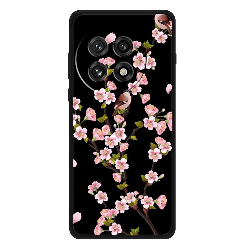 Black Silicone Case For OnePlus 13 5G Case Cartoon Cat Soft Back Cover For OnePlus Ace5 5G Ace 5 Pro 13R Phone Case Shell Coque