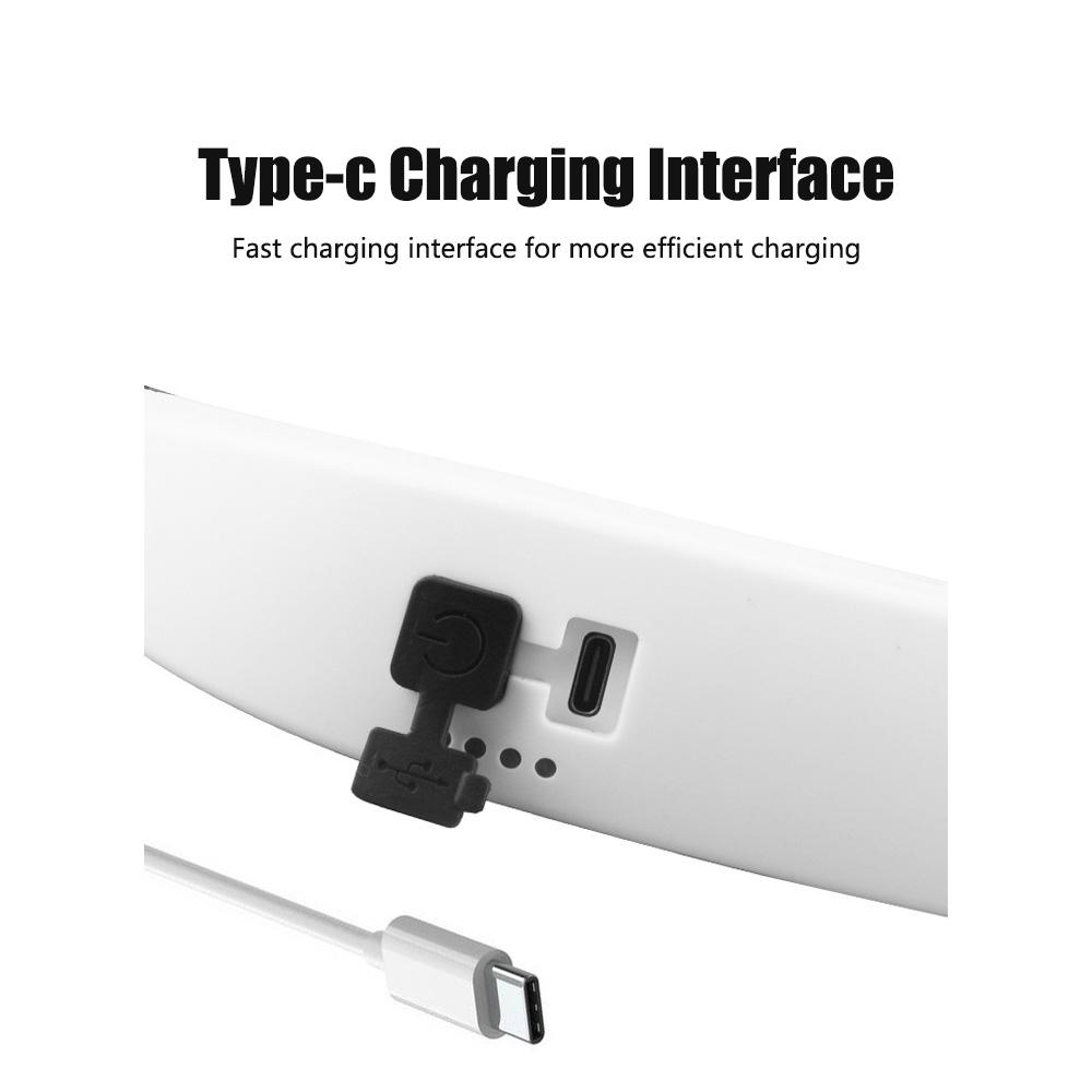 LED Neck Lamp Mini Flexible Hanging Neck Book Reading Lamp USB Rechargeable Specialty Night Flashlight For Knitting Camp Repair