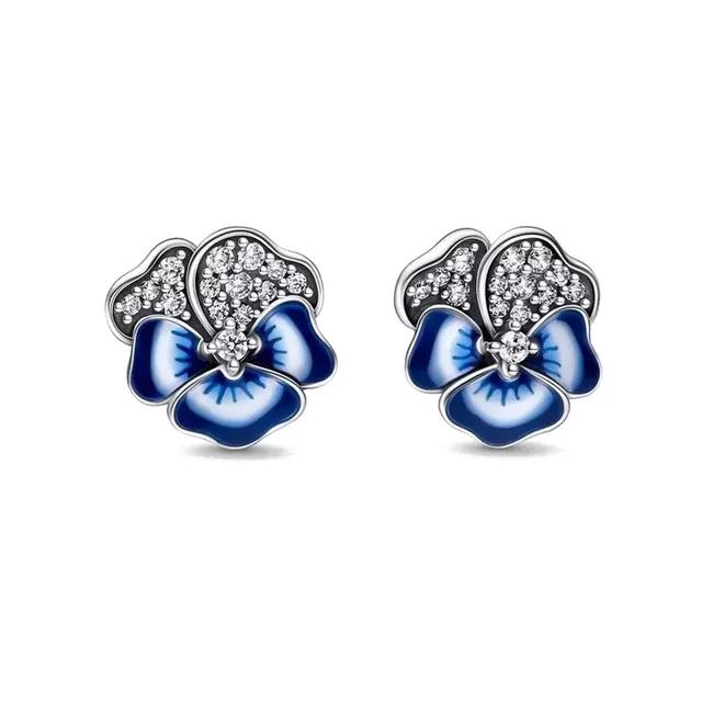 

2025 Gorgeous Classic Double Ring Swallow Sunflower Women s High-end Jewelry Gift Accessories 925 Silver Earrings