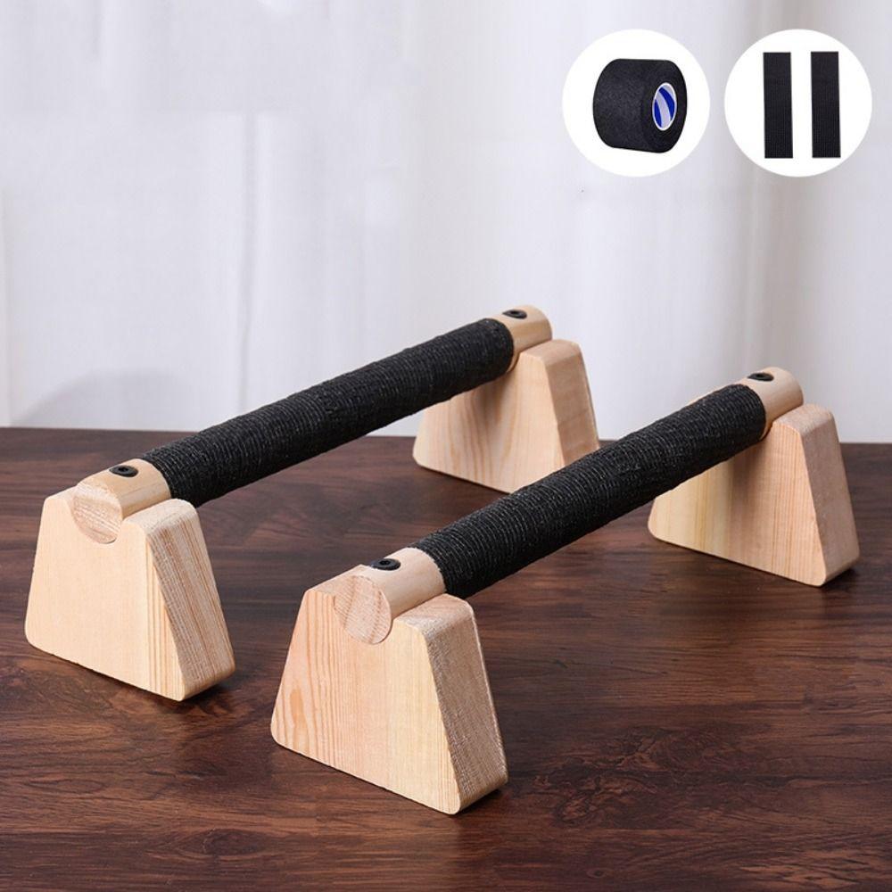 1 Pair Street Fitness Push-up Rack Solid Wood Home Exercise Equipment Push Up Bar Push-up