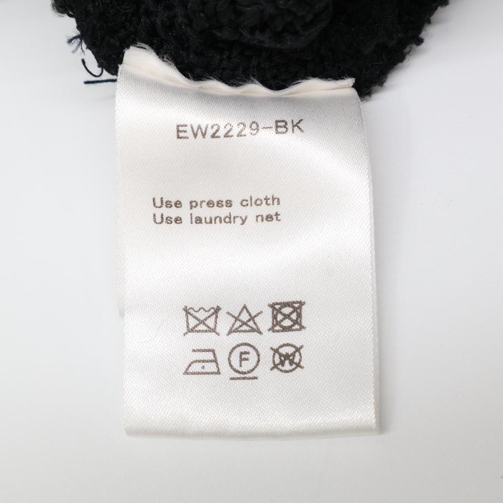 AKIRA NAKA Black EW2229-BK Cotton Blend Pullover Knit Tops 1 blackUsed