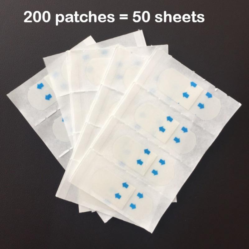 200pcs Seamless Facial Patches for Smooth Light Beige Ideal for Double Chin & Face Care, Beauty Tools for Men & Women