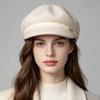 Autumn and Winter New Retro British Style Autumn and Winter Wool Felt Octagonal Hat Women's Casual Fashion Equestrian Hat