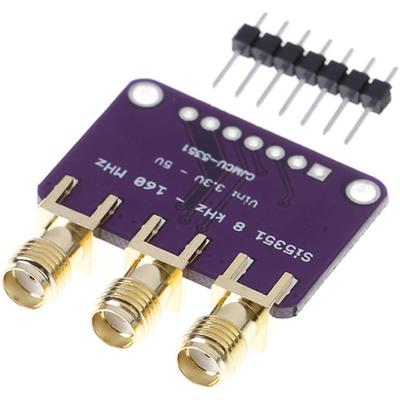 HiLetgo Si5351A I2C 25MHZ I2C High Frequency Signal Generator Breakout Board Square Wave Frequency Generator Signal Generator 8KHz To 160MHz 3-5VDC