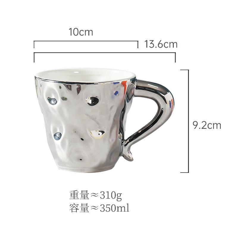 350ML European Ceramic Coffee Mug Exquisite Afternoon Tea Flower Tea Coffee Cup Home Ceramic Breakfast Milk Mug Birthday Gifts