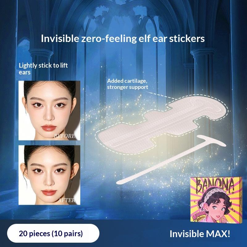 Invisible Dragon Bone Ear Correction Patches 20Pcs Waterproof Breathable Lift Stickers for Casual Daily Elf Ear Shaping one size