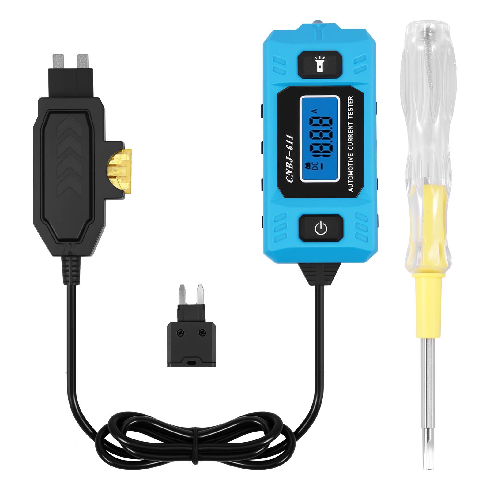 Car Circuit Tester Current Test Fuse Diagnostic Tool with Display Accurate 48V Automotive Circuit Tester Portable Car Power Test
