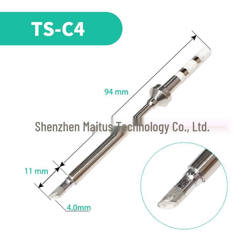 TS100 Eco-Friendly Lead-Free Soldering Iron Tips - Universal Pointed, Knife, and Bevel Shapes