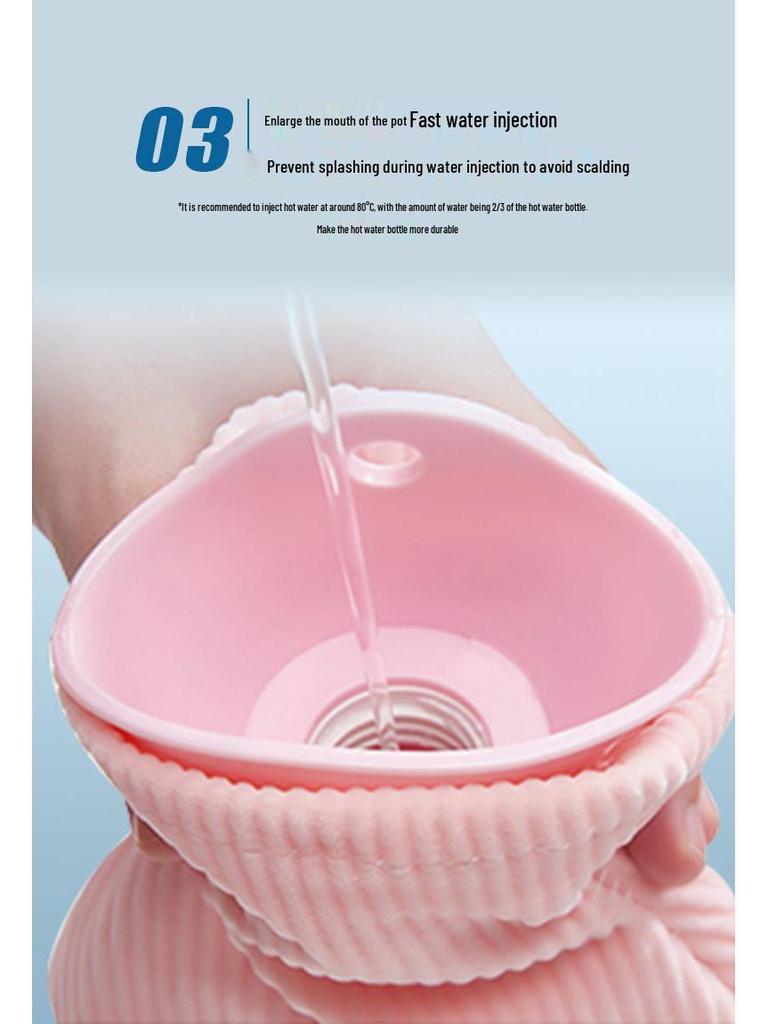 Portable Hot Water Bottle Hand Warmer - Long, Washable, Explosion-Proof, Available In Large & Small Sizes