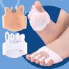 Five-Hole Toe Separator with Thickened Breathable Arch Support and Pressure Relief Insole for Hallux Valgus Correction