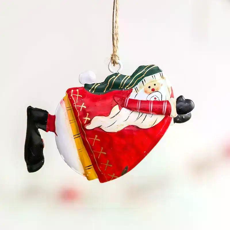 1PCS Acrylic Vintage Angel Hanging Decor Christmas Ornaments Santa Claus Xmas Tree Hanging Ornament 2026 Navidad Party Decor
