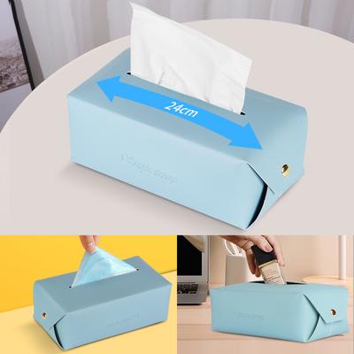 1 Τμχ Απλότητα Μεταφορά Αυτοκινήτου Τουαλέτα Σπίτι Μπάνιο Επιτραπέζιος Αντλητικός Χαρτοθήκη Δέρμα PU Σαλόνι Τραπέζι Θήκη Χαρτοπετσέτας Κουτί Αποθήκευσης Δημιουργικό