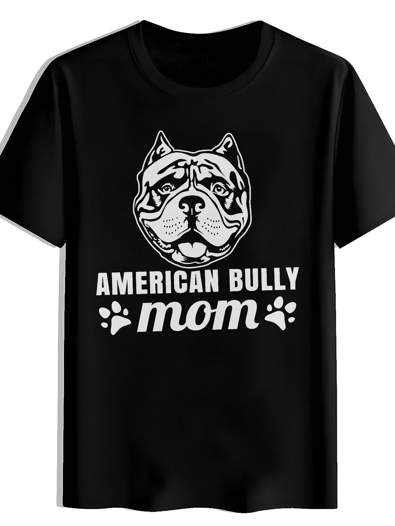 T-shirt Black Round Neck with Straight Line Print XS