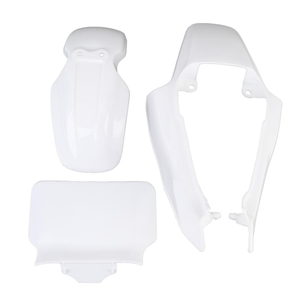 Plastic Mudguard Fairing Kit Pure White Front Mudguard Number Plate Body Panel Body Work Kit for Mini Pit Monkey Z50R