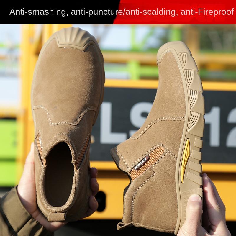 Anti-smashing and Anti-piercing Labor Insurance Shoes, Electric Welding and Anti-splashing Work Shoes, Lightweight Protective Safety Shoes