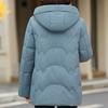 Middle Age Women Winter Short Down Coats Vintage Plus Size Parkas Hooded Elegant Thick Warm Down Jackets Woman Outerwears