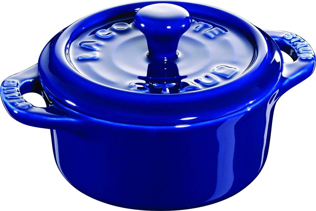 Staub Ceramic Round Mini Cocotte 40510-786 Blue/62-6351-36